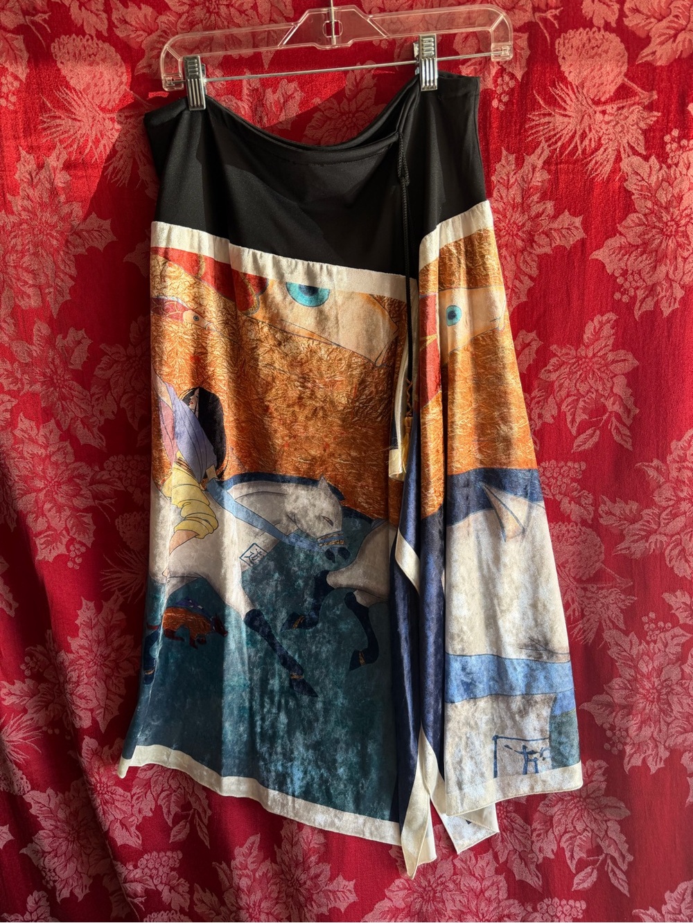 Rafael art in motion sarong in velour